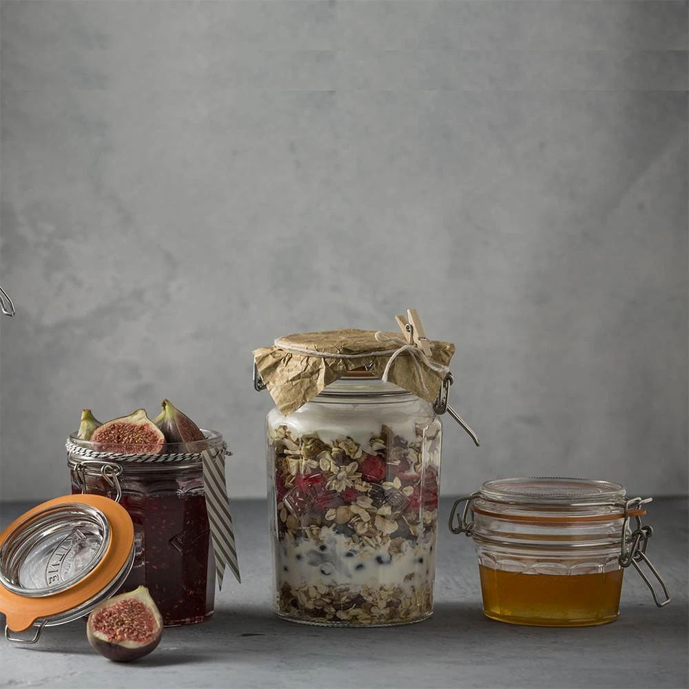 Frasco Faceteado con cierre Clip Kilner