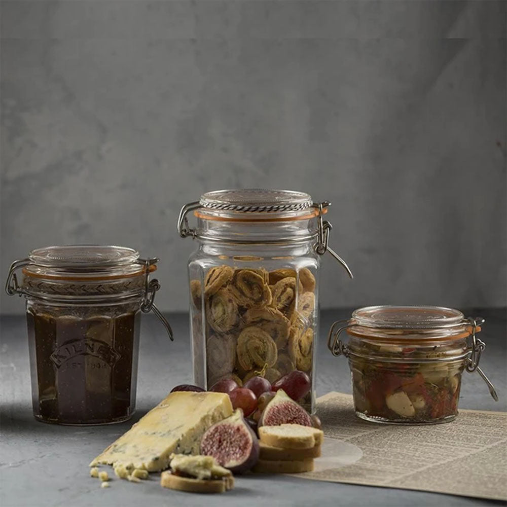 Frasco Faceteado con cierre Clip Kilner