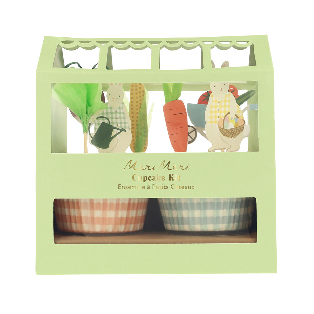 Kit de cupcakes Jardinera de Conejos