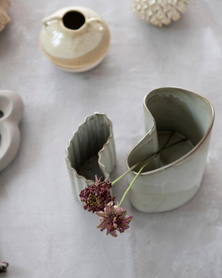 Florero de Cerámica Crema