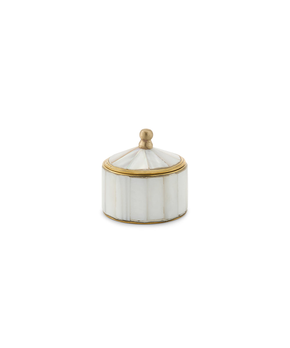 Caja Mini Bailey Blanco Perlada