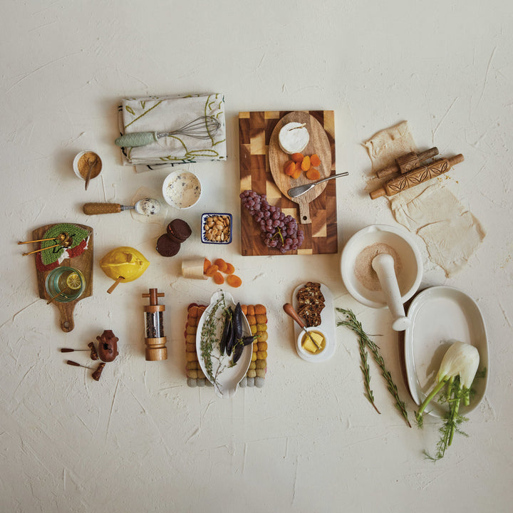 Paño de Cocina Bordado Frutas