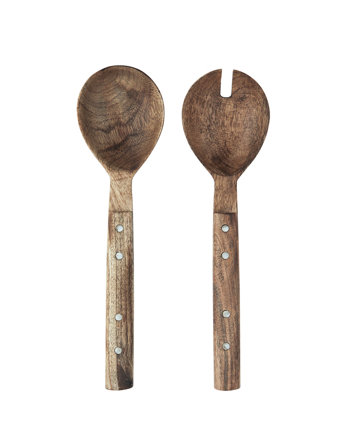 Set de Cucharas para Servir de Madera y Remache