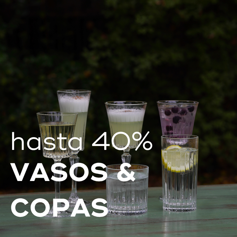 hasta 40% - Vasos & Copas