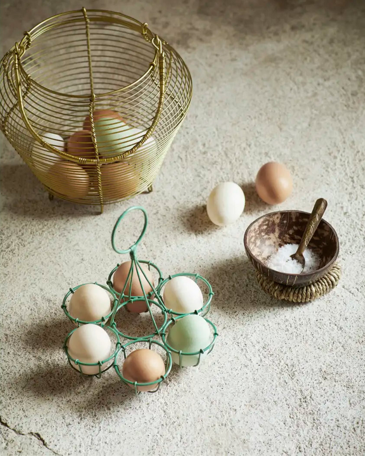 Porta Huevos Metálico, 2 colores