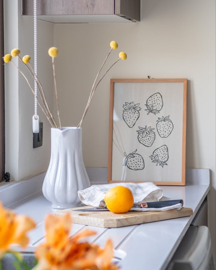 Cuadro Diseño Frutas y Verduras - 40 x 30 cm