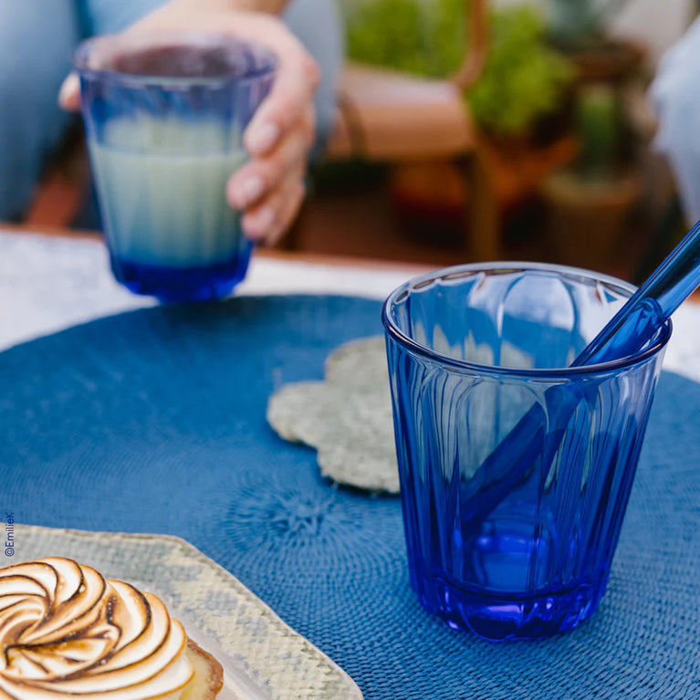 Set 6 Vasos Onde Azul 290ml - La Rochere