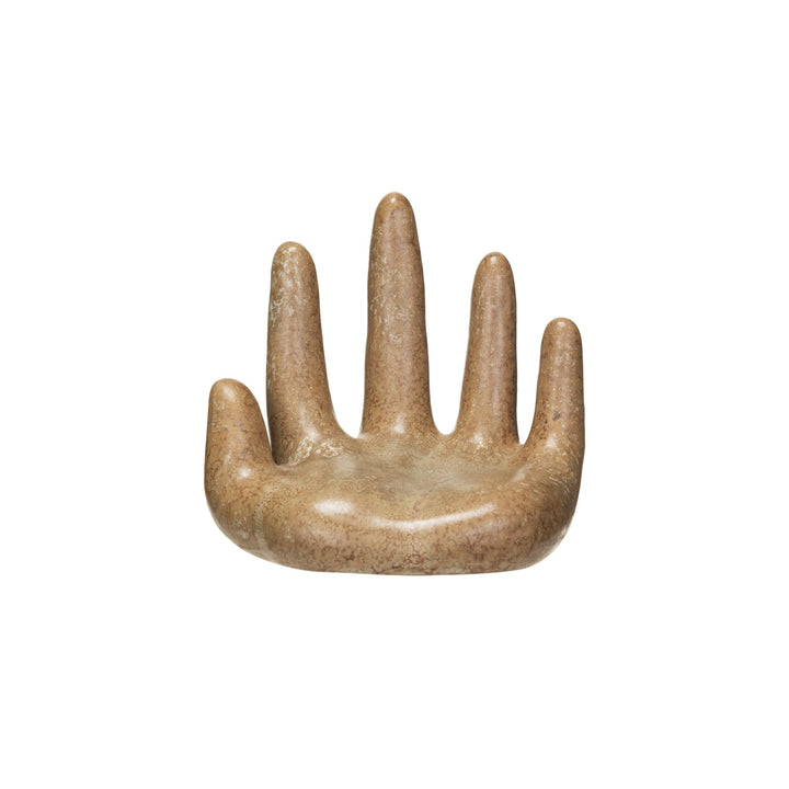 Mano Cerámica Café Baja