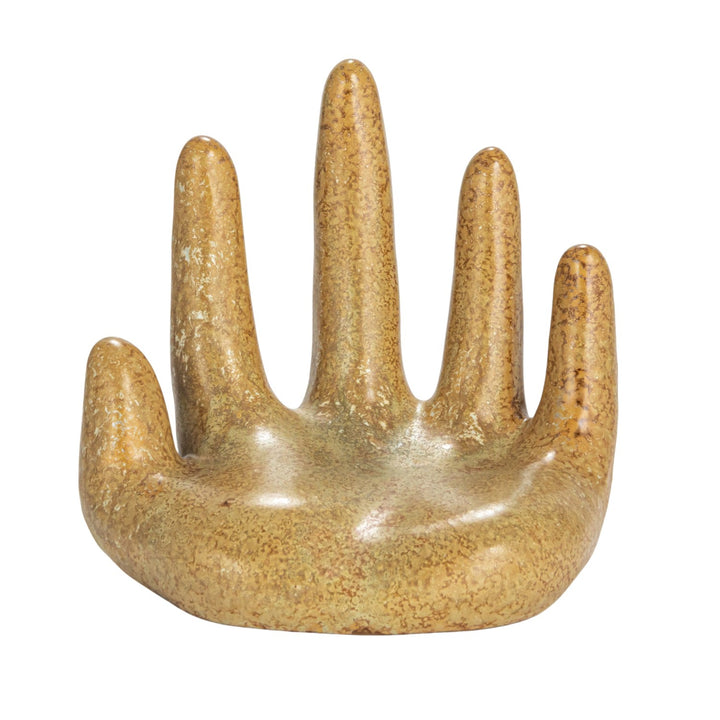 Mano Cerámica Café Baja