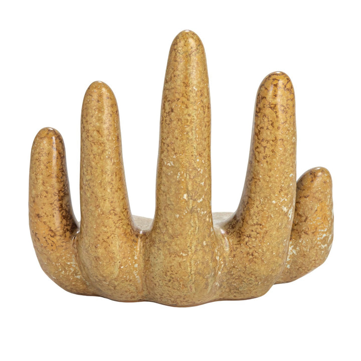 Mano Cerámica Café Baja