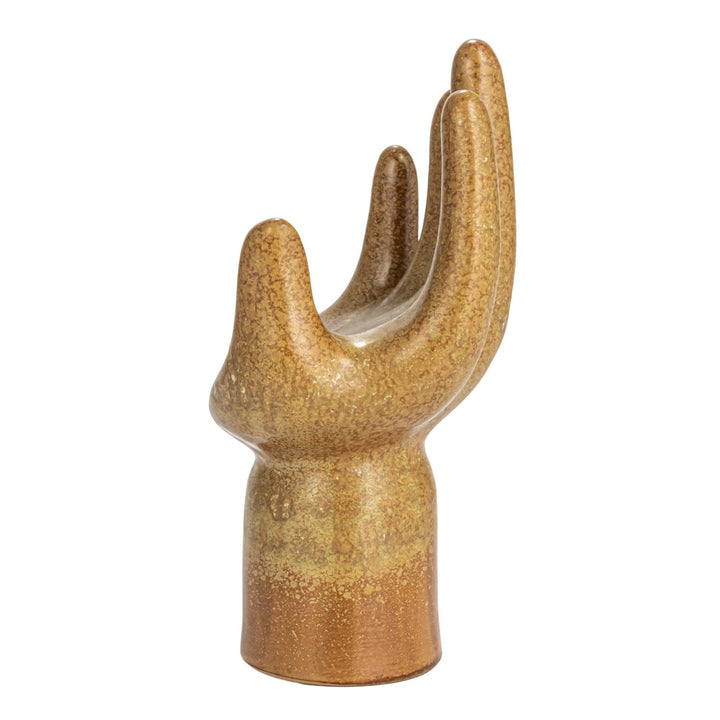 Mano Cerámica Café Alta