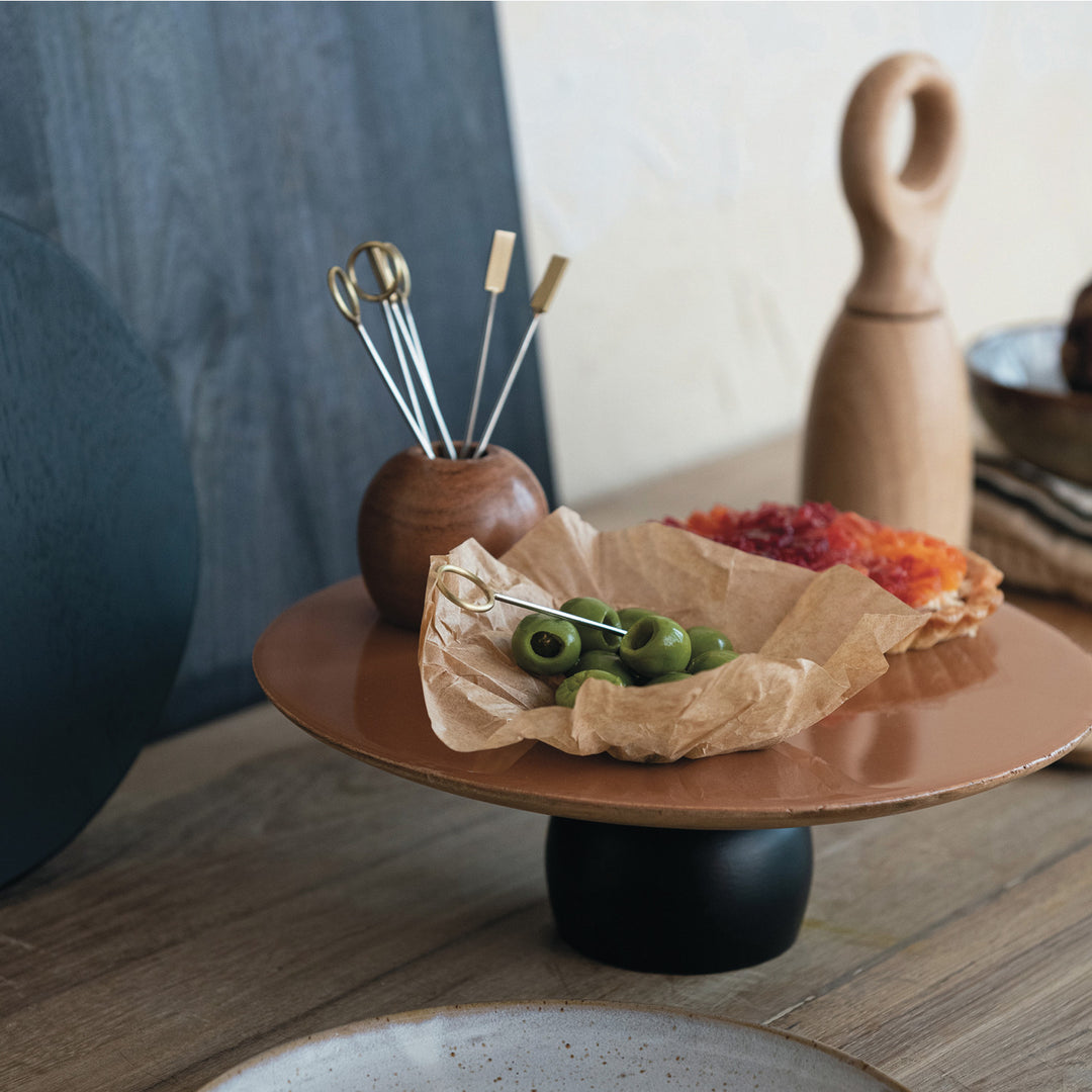 Set de Pinchos de Aperitivo con base de madera