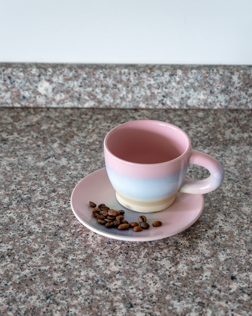 Taza y Plato Fluor