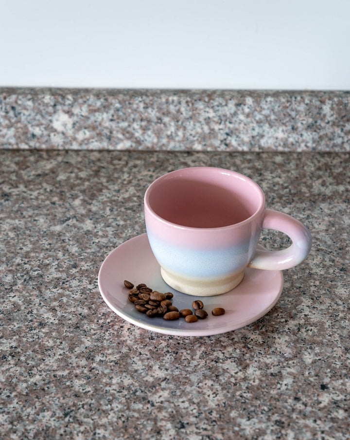 Taza y Plato Fluor