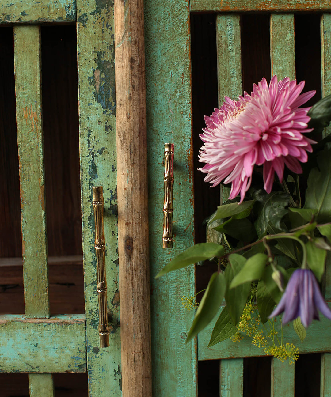 Tirador Doble Bronce Bambú