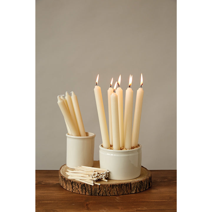 Velas Crema Set de 12