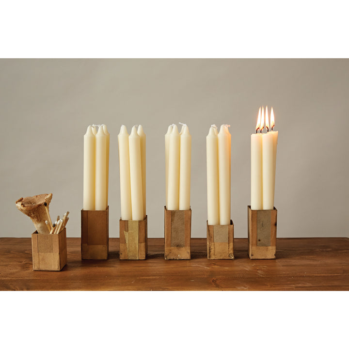 Velas Crema Set de 12