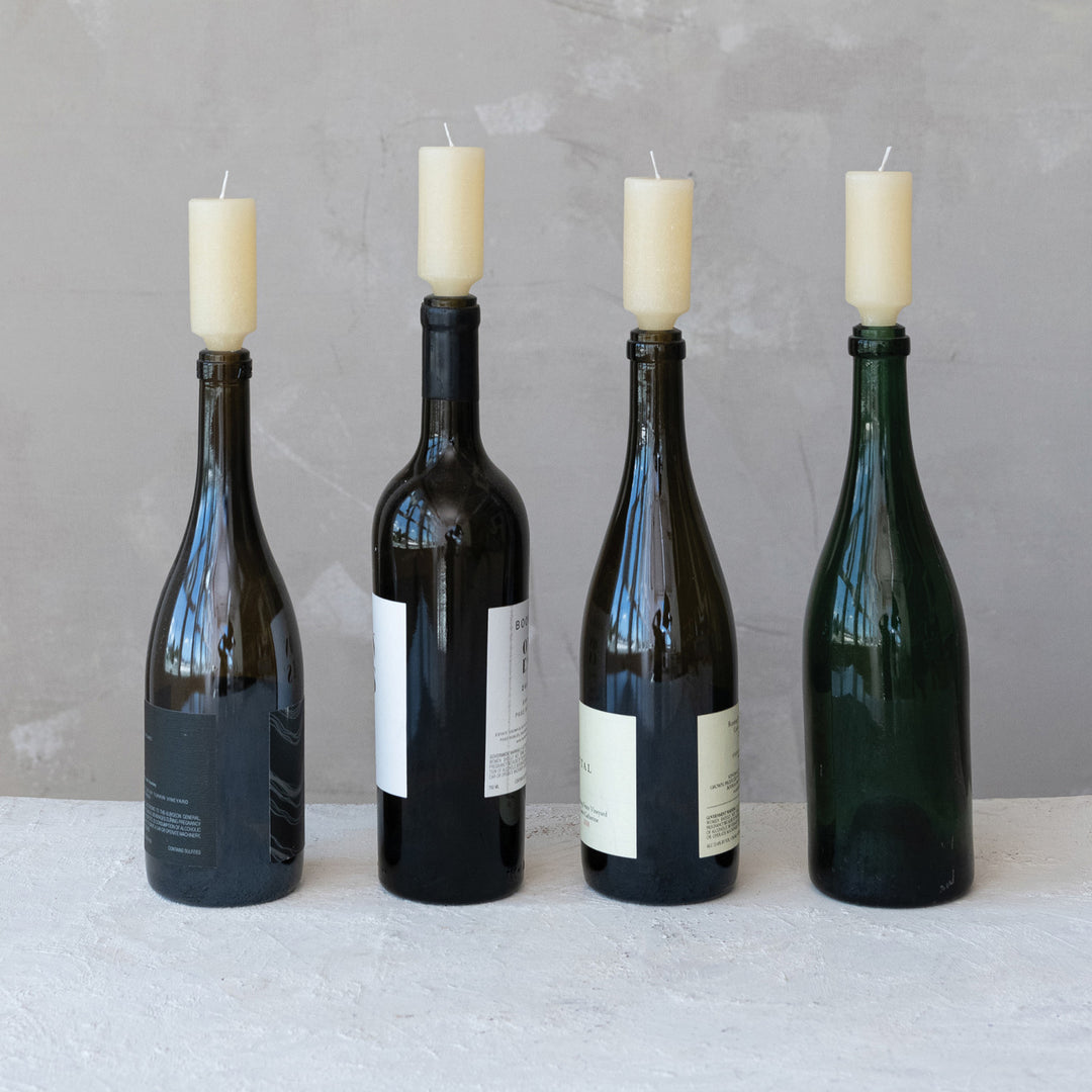 Velas Pequeñas Crudo, set de 4