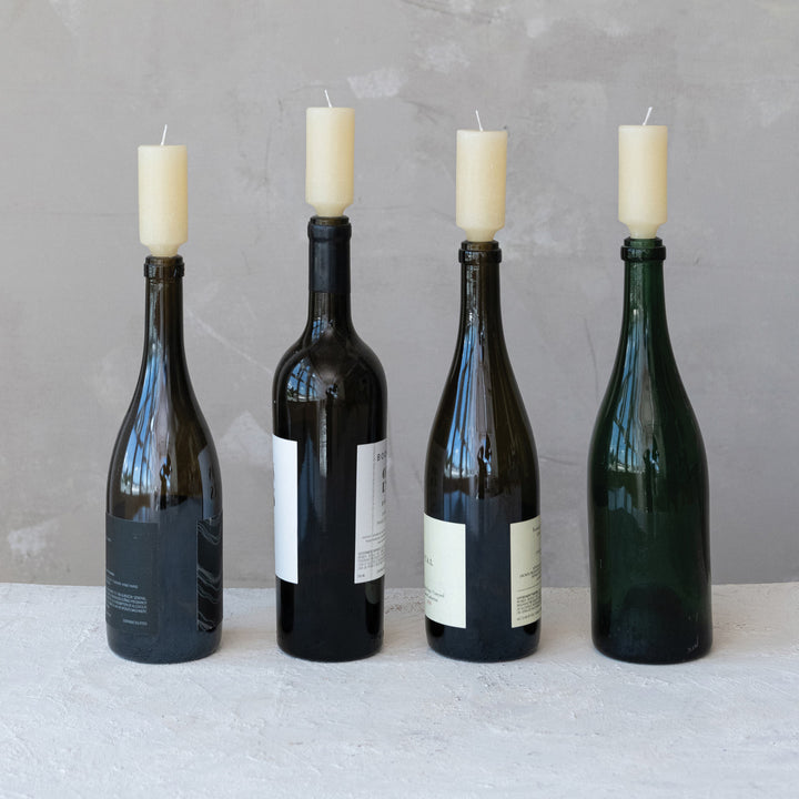 Velas Pequeñas Crudo, set de 4