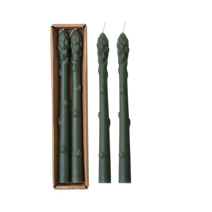 Velas Espárrago (Set de 2)