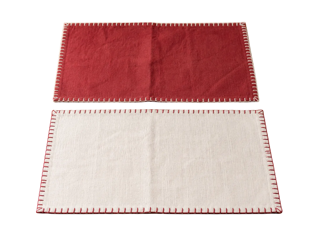 Set 4 Individuales Lino, 2 colores disponibles