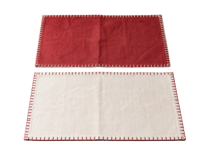Set 4 Individuales Lino, 2 colores disponibles