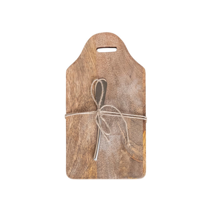 Set Tabla de Madera y Cuchillo