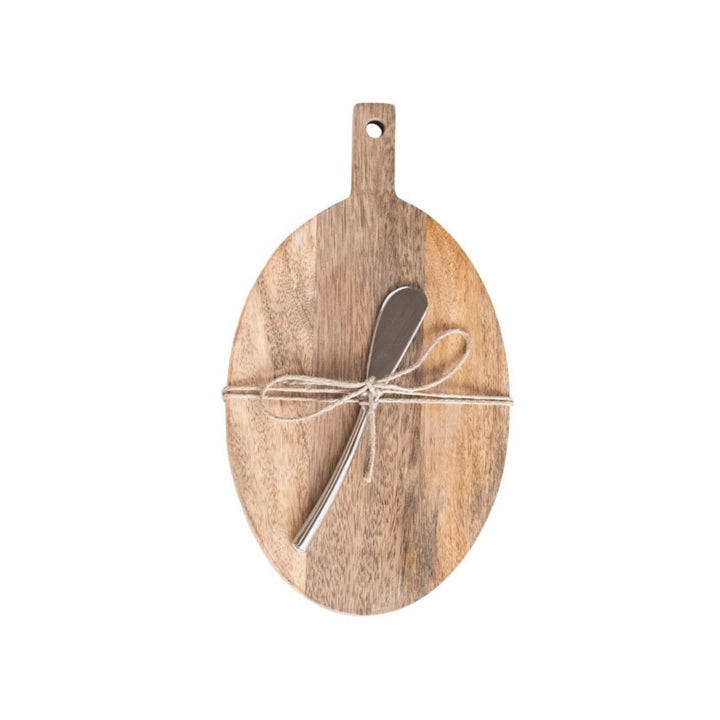 Set Tabla de Madera y Cuchillo