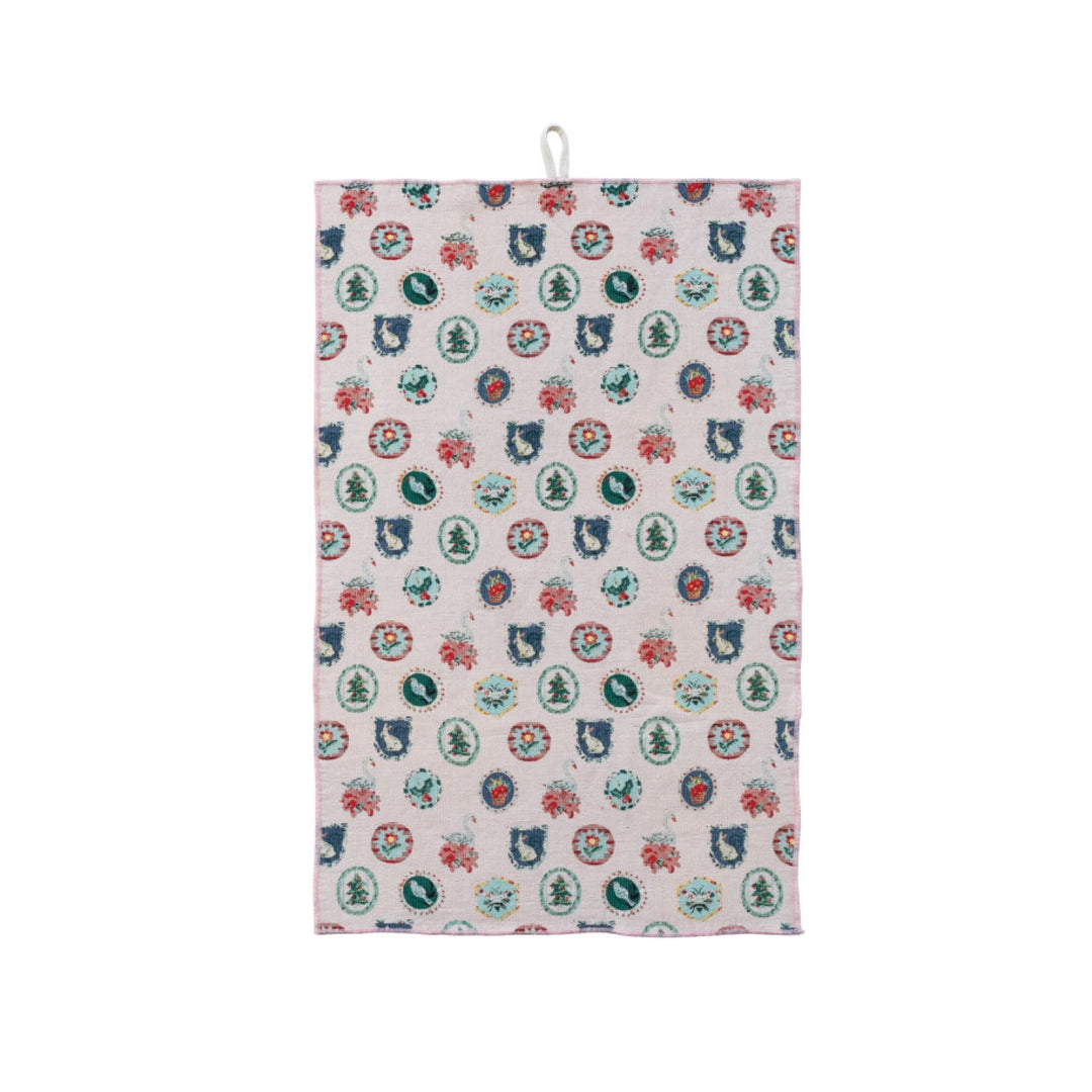 Paño de Cocina de Algodón tipo Toalla con Estampado, 4 estilos