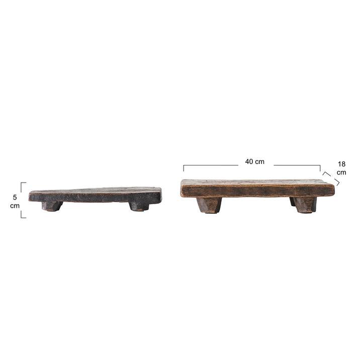 Pedestal Rectangular de Madera Reciclada