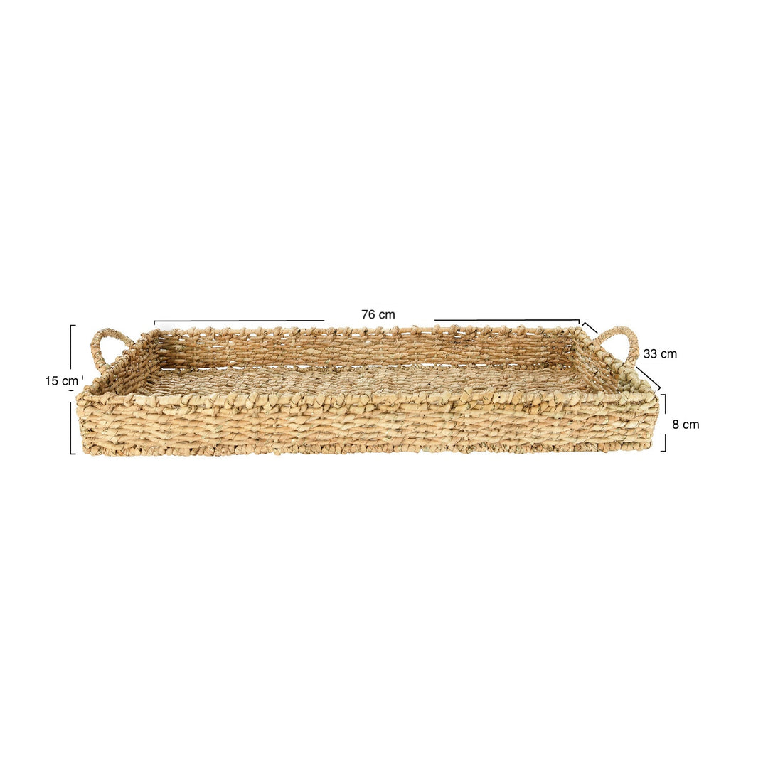 Bandeja decorativa XL de Fibra con asas