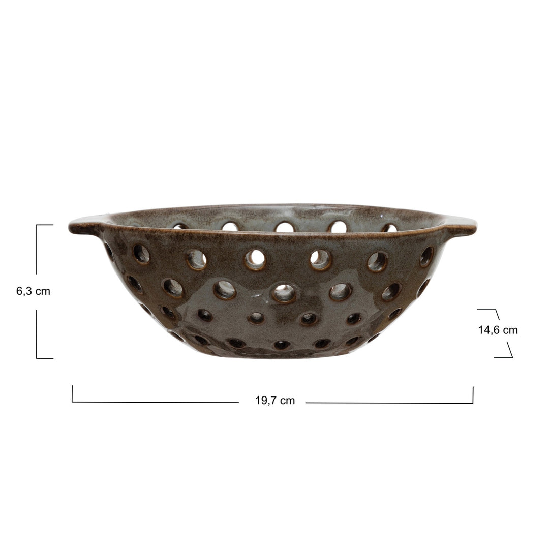 Bowl Colador Oval de Cerámica