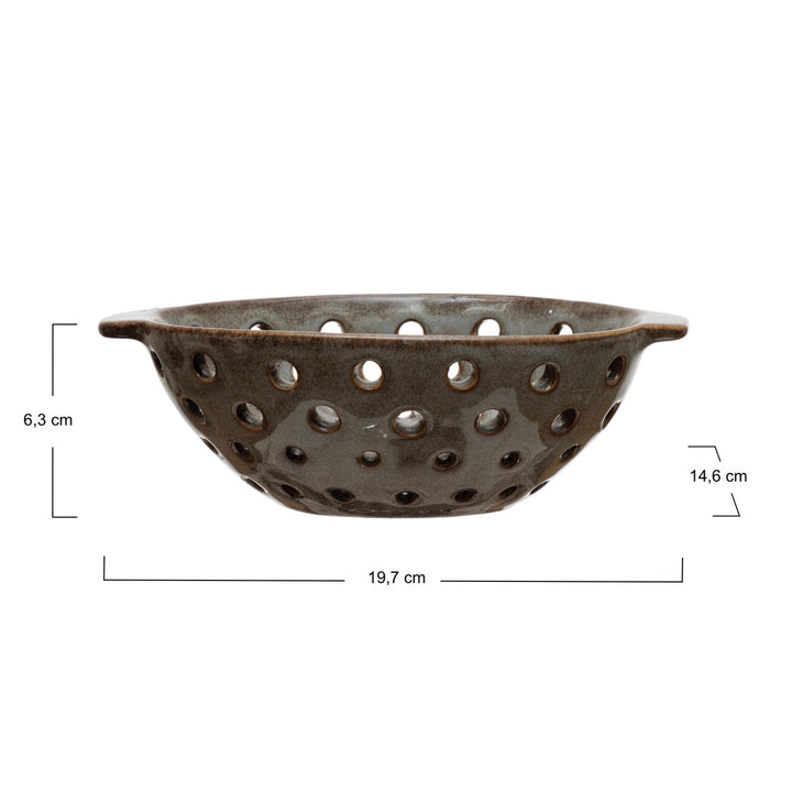 Bowl Colador Oval de Cerámica