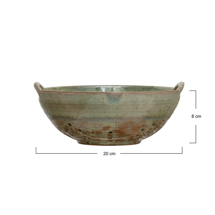 Bowl Colador de Cerámica Aguamarina