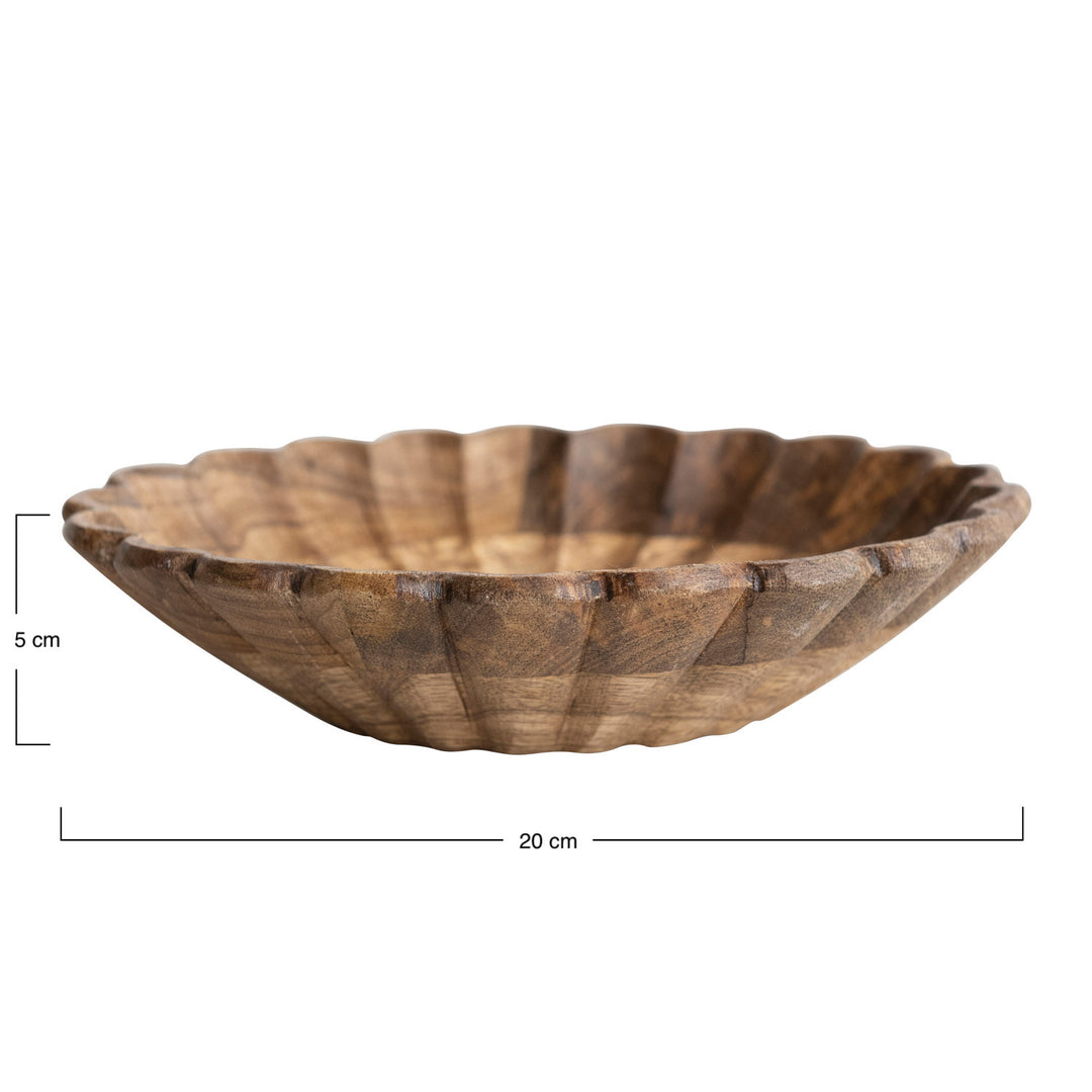 Bowl de madera ondas