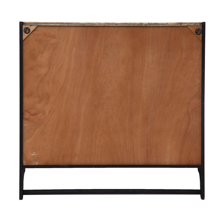 Estante de Pared Black & Wood con barra