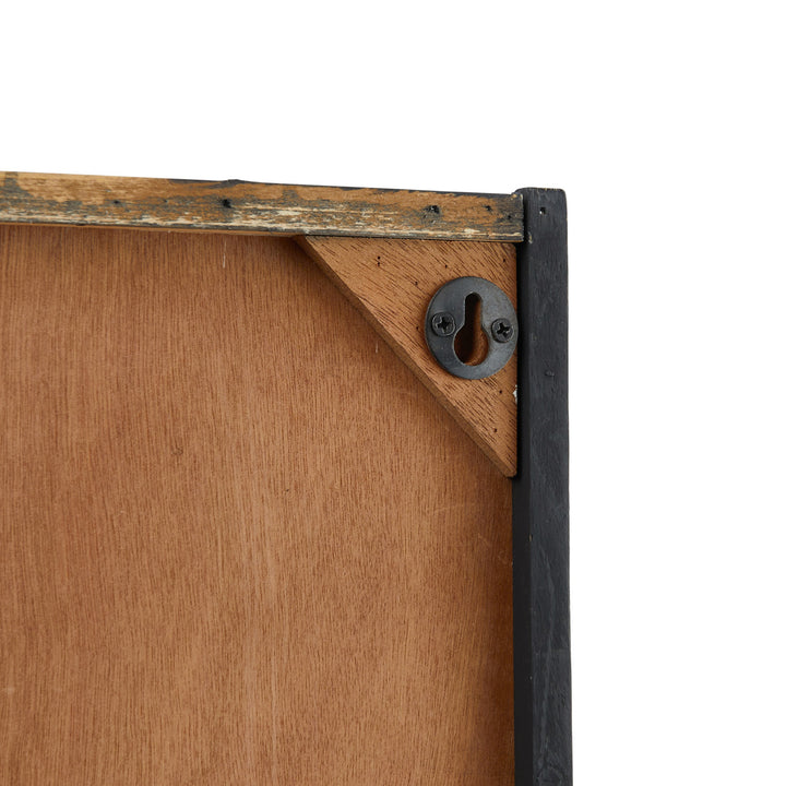 Estante de Pared Black & Wood con barra