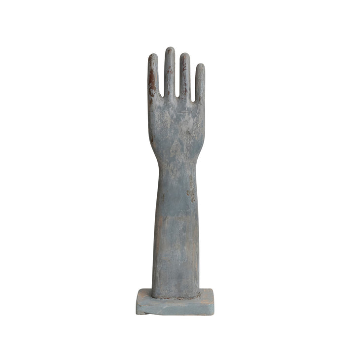 Escultura Mano de Madera Blue