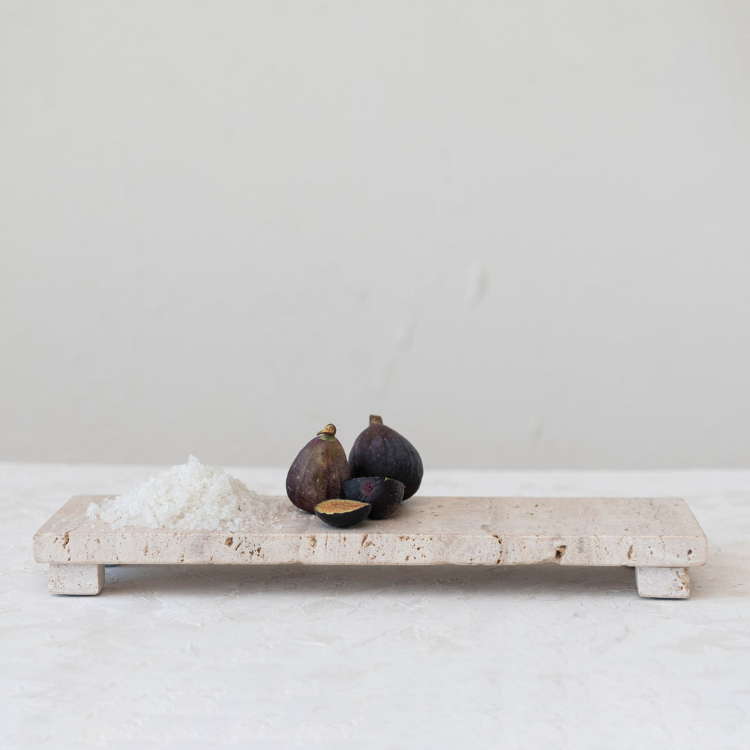 Tabla o Pedestal Rectangular Travertino
