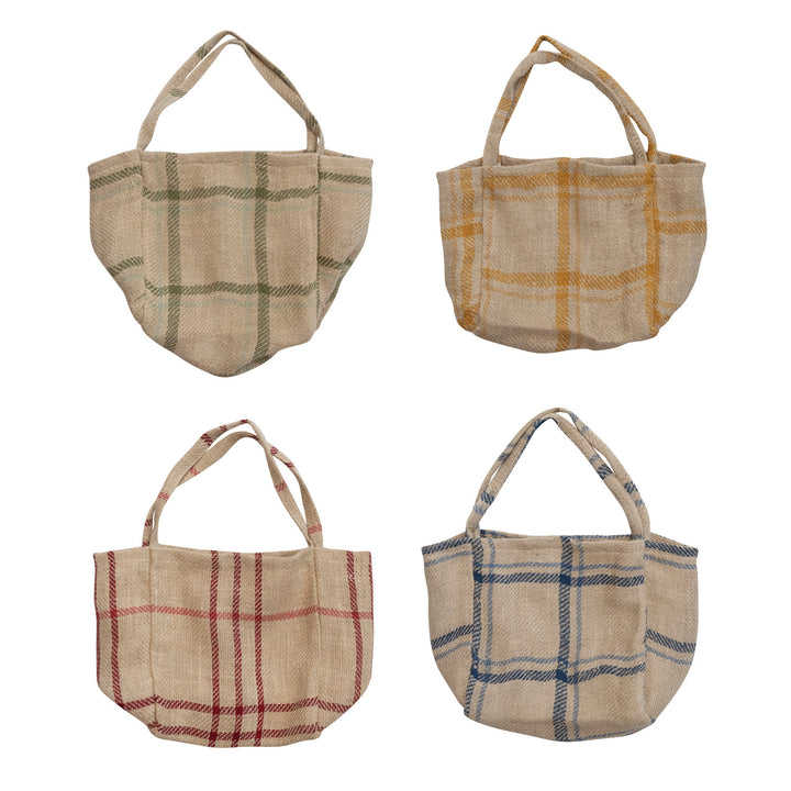 Bolso Tote Cuadrillé