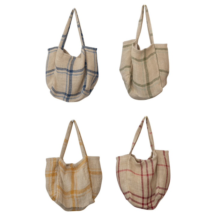 Bolso Tote Cuadrillé