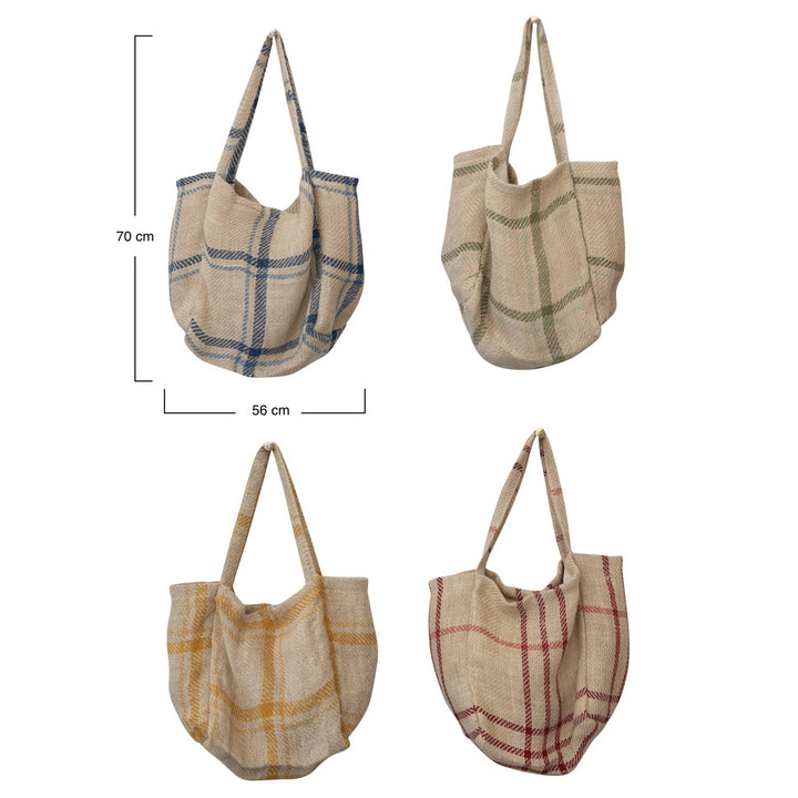 Bolso Tote Cuadrillé