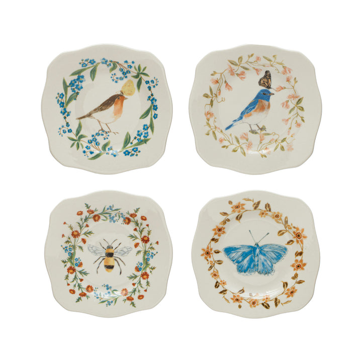 Plato de Cerámica Ilustrado, 4 estilos
