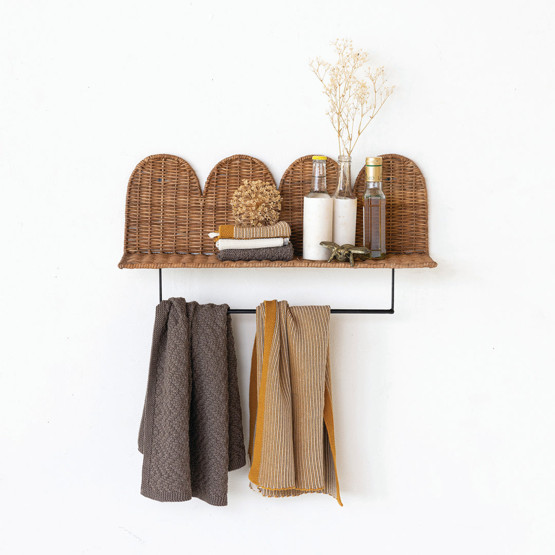 Repisa de Rattan Ondas