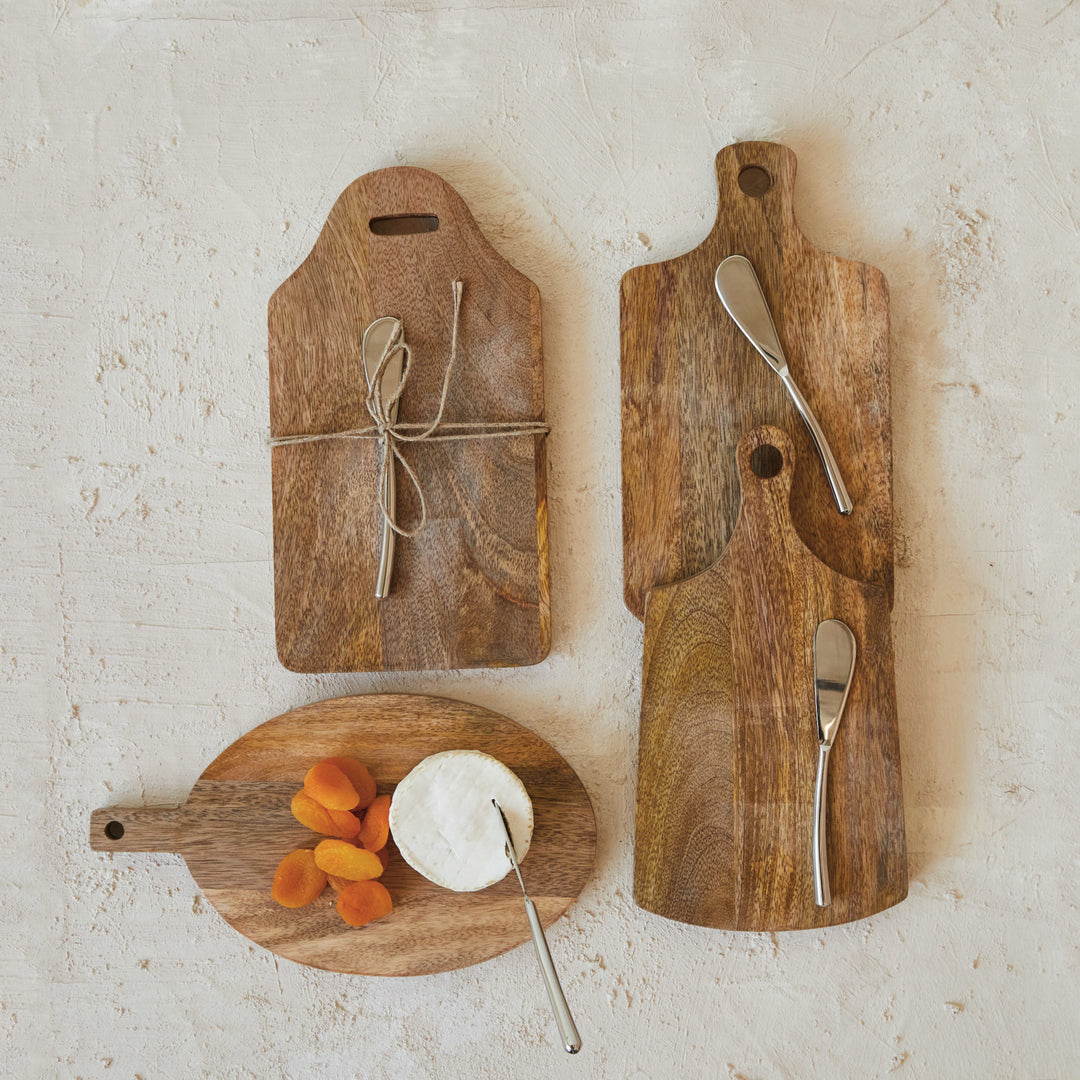 Set Tabla de Madera y Cuchillo