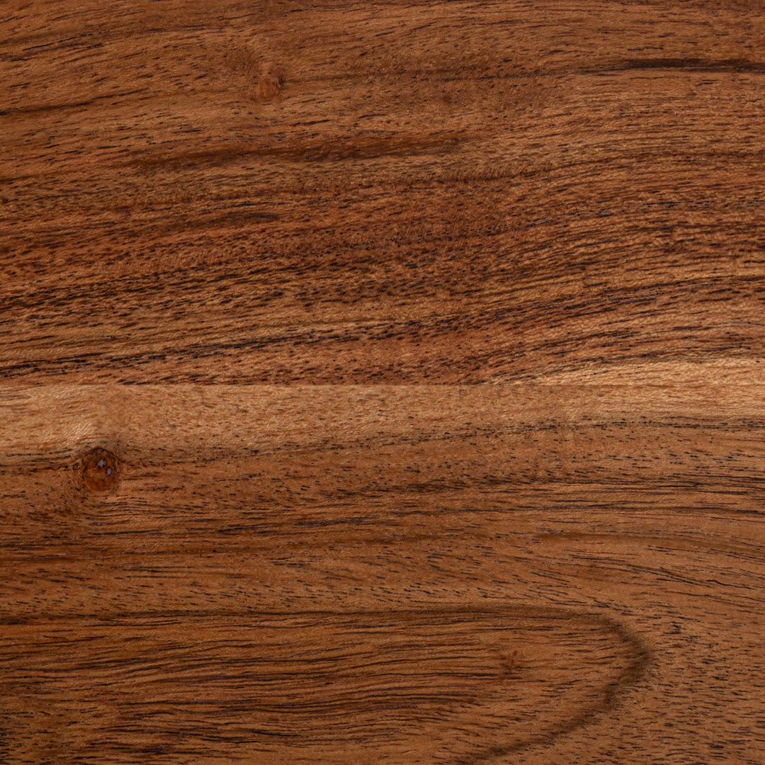 Pedestal Circular de Madera con Asas