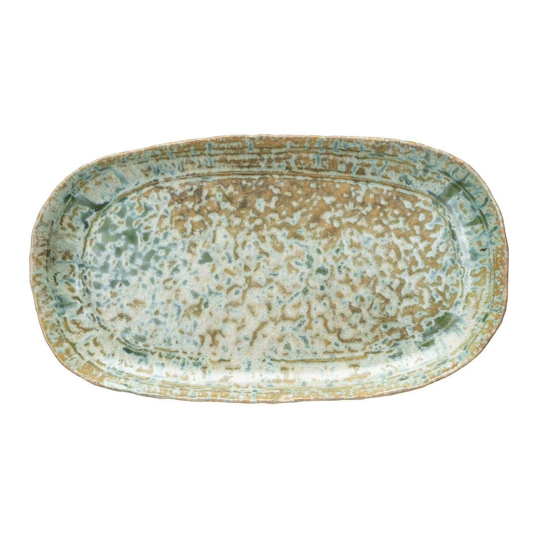 Plato de Gres Verde