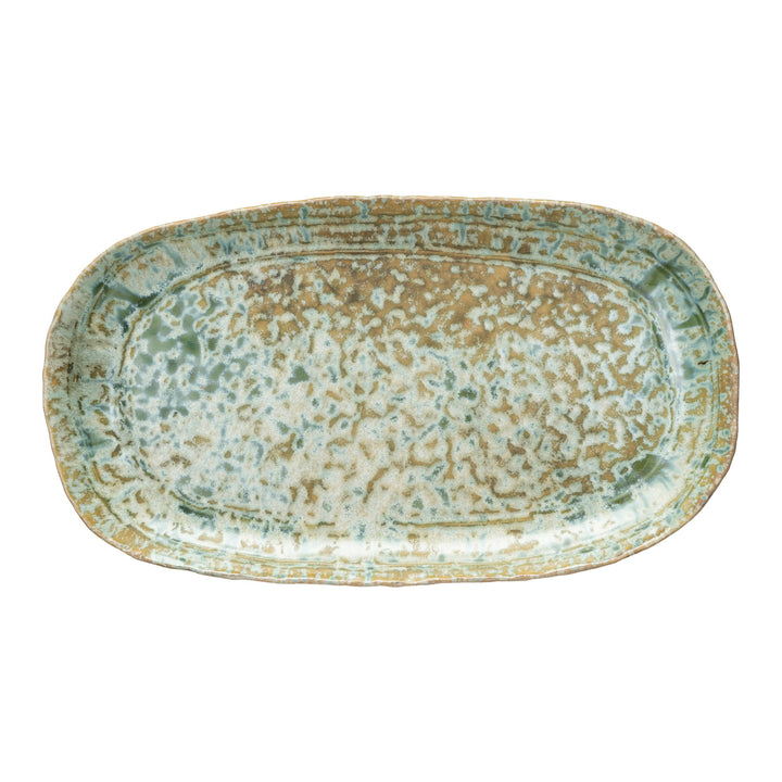 Plato de Gres Verde