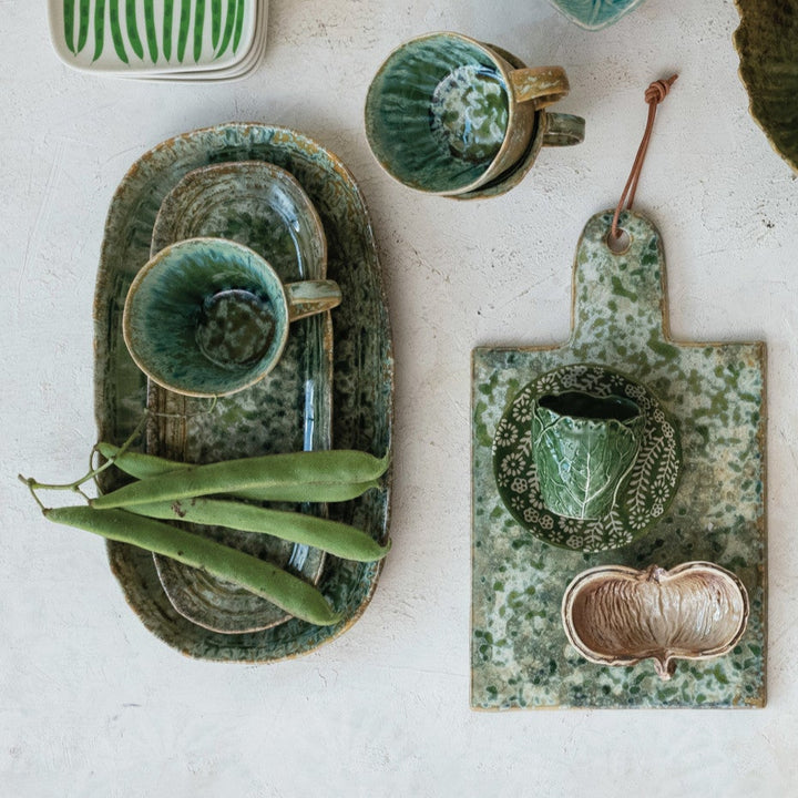 Plato de Gres Verde