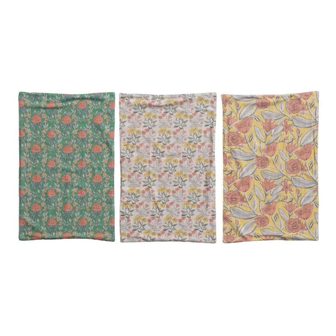 Paño de Cocina Estampados Flores, 3 estilos